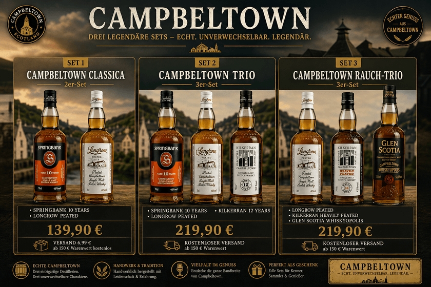 Campbeltown Whisky-Sets als Geschenk