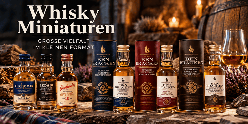 Whisky-Miniaturen zum Probieren und Verschenken