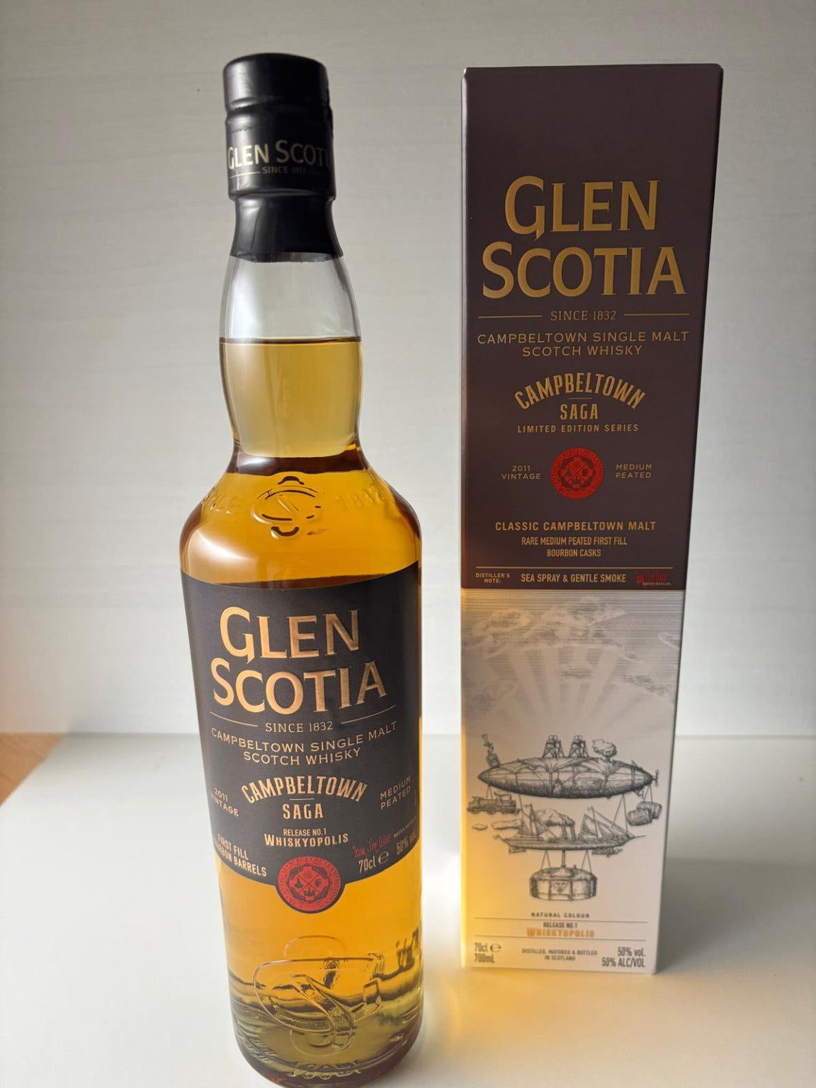 Glen Scotia Campbeltown Saga Release No. 1 Whiskypopolis · 0,7 l · 50 %