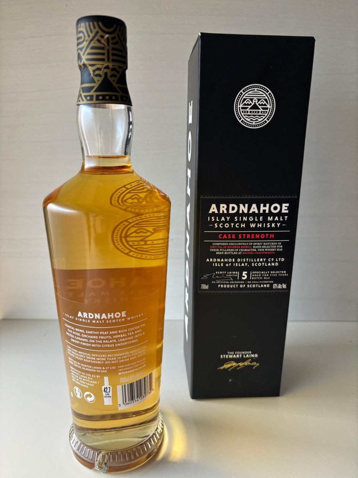 Ardnahoe Cask Strength · Islay Single Malt Scotch Whisky · 0,7 l ,61 % - Ahr Valley Whisky Cask Selection
