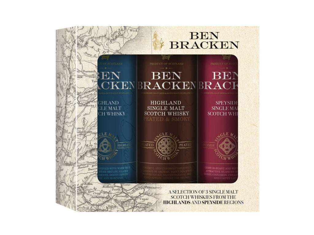 Ben Bracken Single Malt Mini-Pack – 3 × 0,05 l – 40 % Vol. - Ahr Valley Whisky Cask Selection