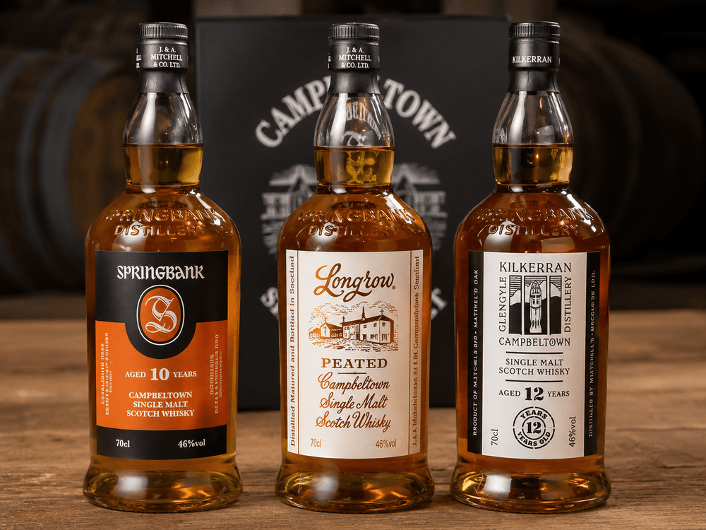 Campbeltown Trio – Springbank 10, Longrow Peated & Kilkerran 12 - Ahr Valley Whisky Cask Selection