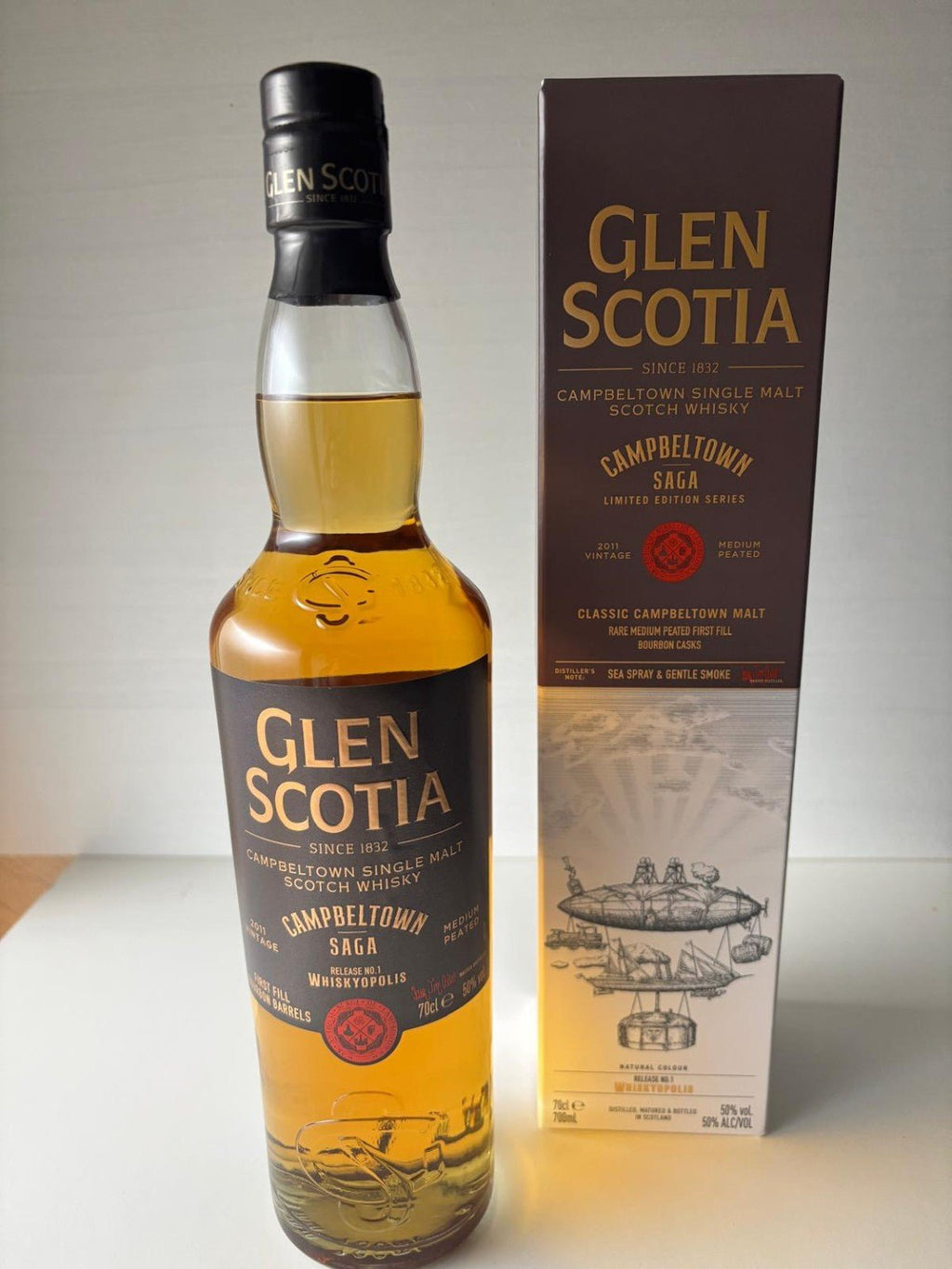 Glen Scotia Campbeltown Saga Release No. 1 Whiskypopolis · 0,7 l · 50 % - Ahr Valley Whisky Cask Selection