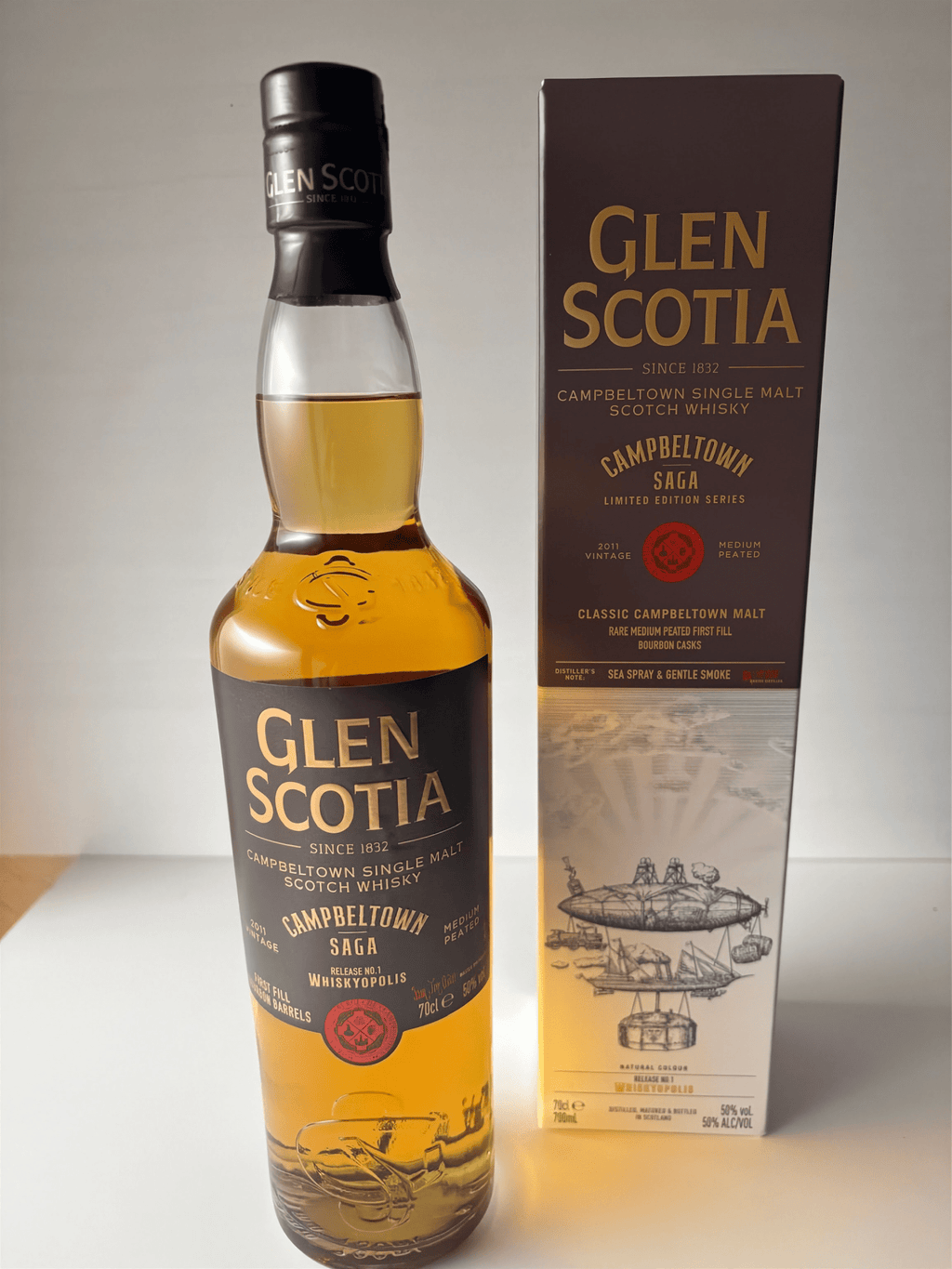 Glen Scotia Campbeltown Saga Release No. 1 Whiskypopolis · 0,7 l · 50 % - Ahr Valley Whisky Cask Selection