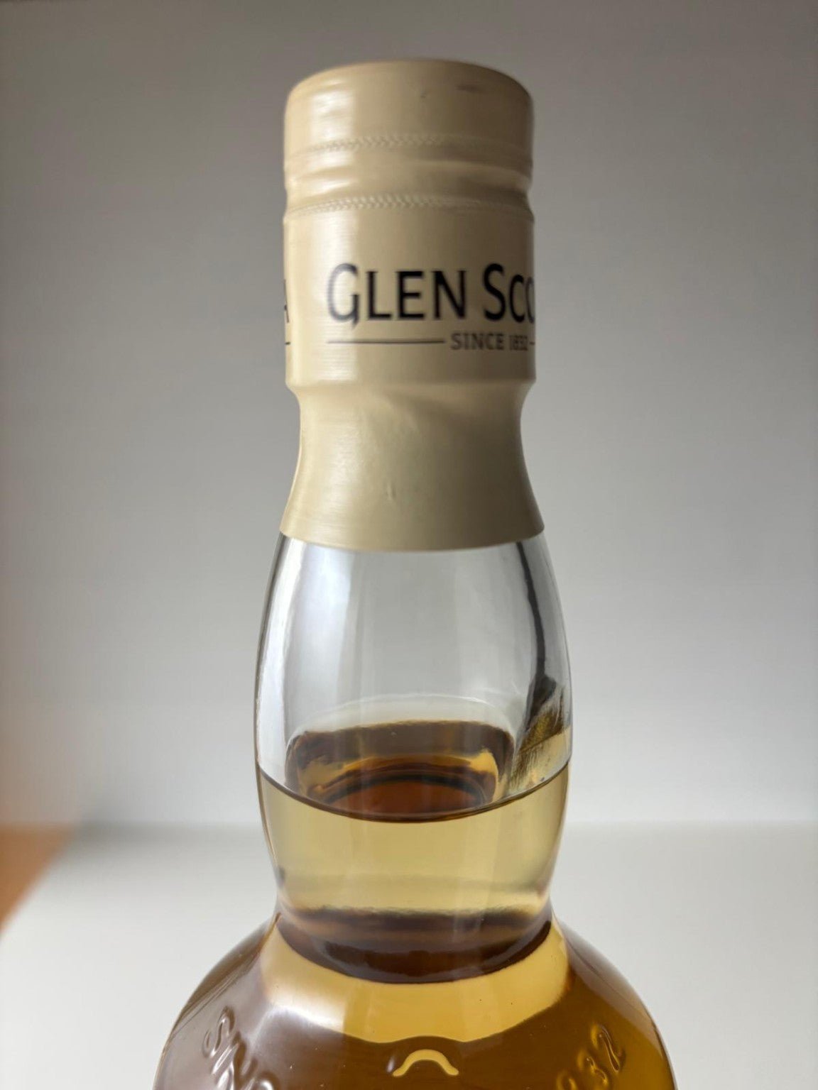 Nahaufnahme Verschluss Glen Scotia Double Cask Rum Cask Finish