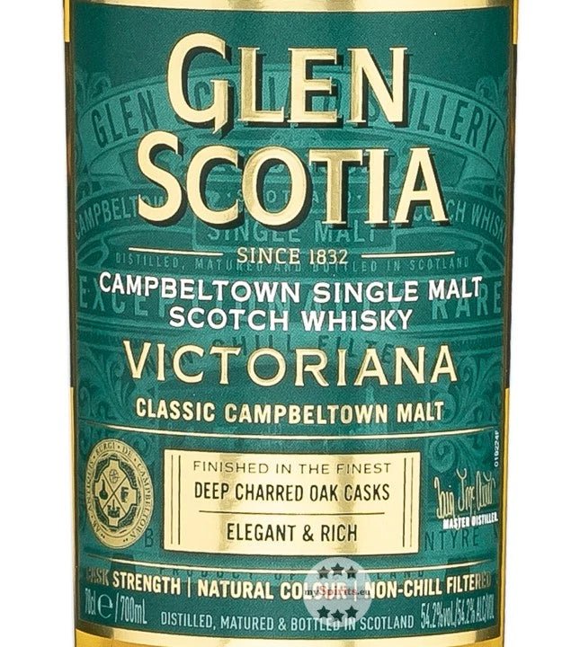Glen Scotia Victoriana Etikett – Campbeltown Single Malt Scotch Whisky