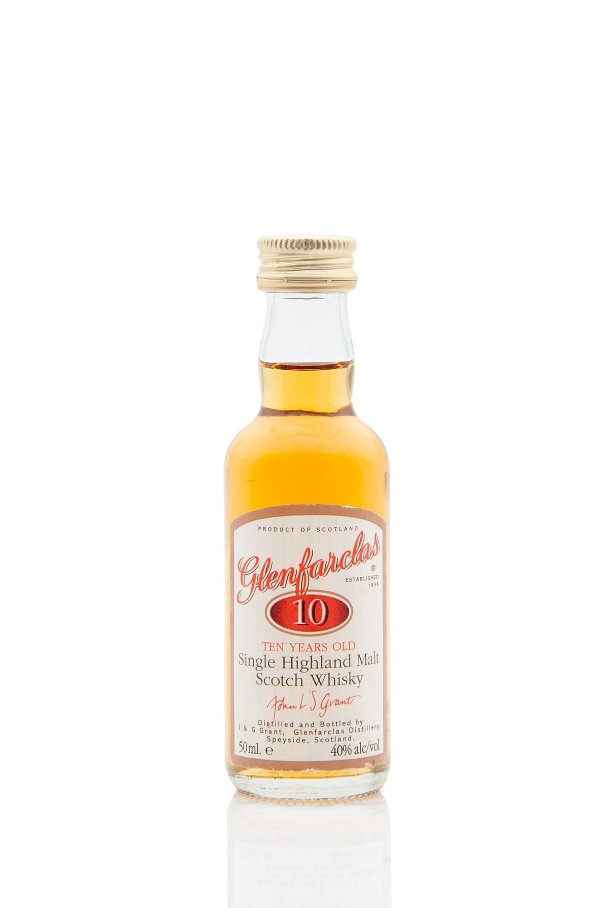 Glenfarclas 10 Jahre – Miniatur 5 cl – 40 % vol. - Ahr Valley Whisky Cask Selection