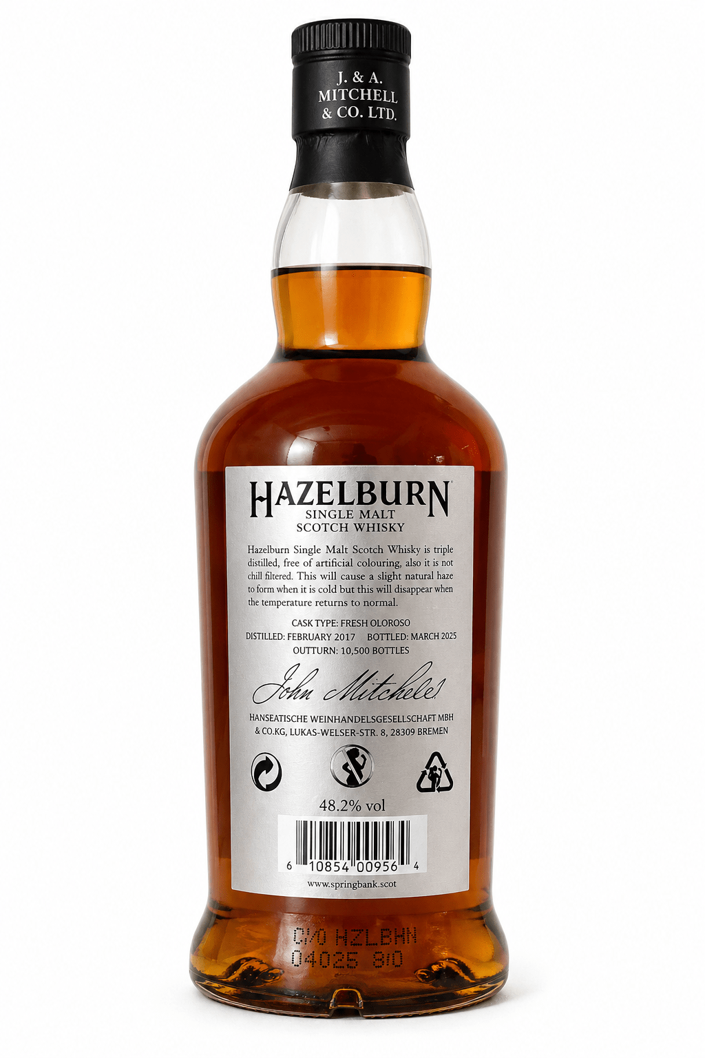 Hazelburn 8 Years Old Oloroso Cask Matured 2025 Limited Edition - Ahr Valley Whisky Cask Selection