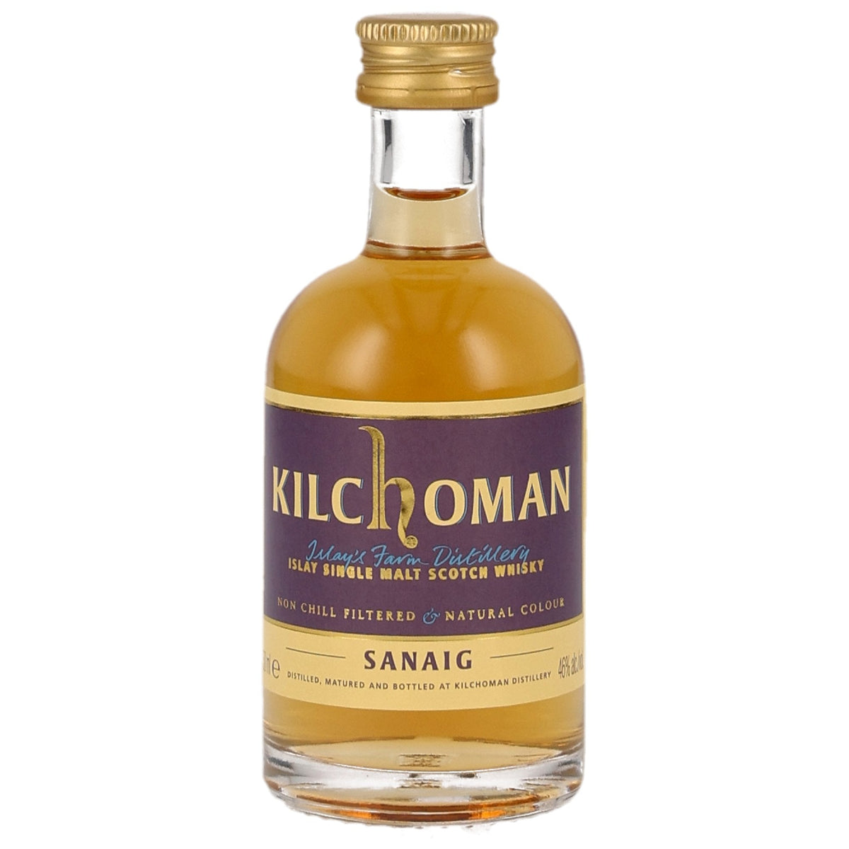 Kilchoman Sanaig – Miniatur 5 cl – 46 % vol. - Ahr Valley Whisky Cask Selection
