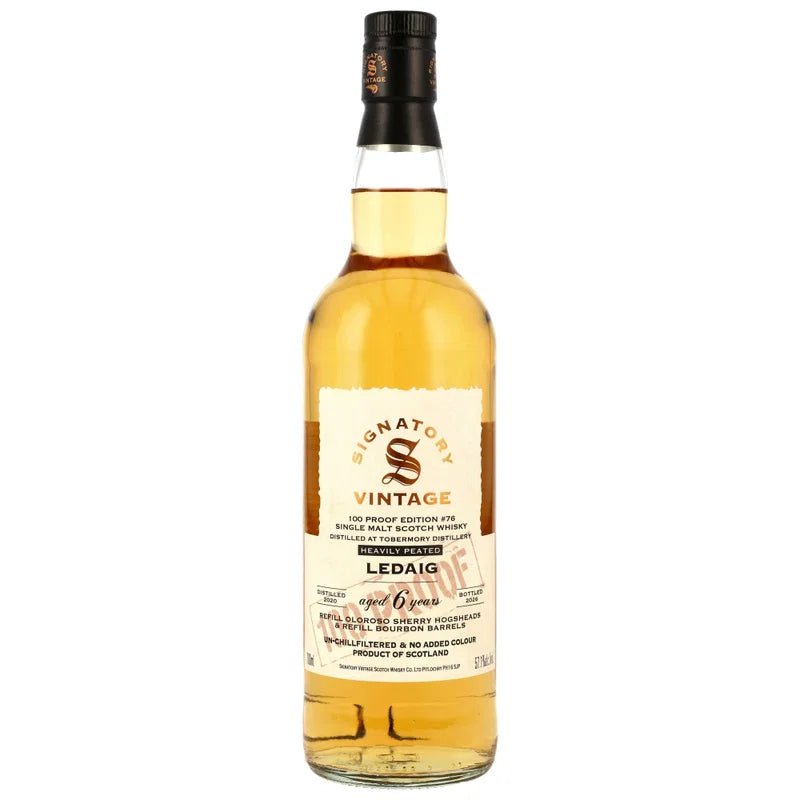 Ledaig 6 Jahre 2020/2026 – Signatory Vintage 100 Proof Edition 76 – 57,1 % Vol., 0,7 l - Ahr Valley Whisky Cask Selection
