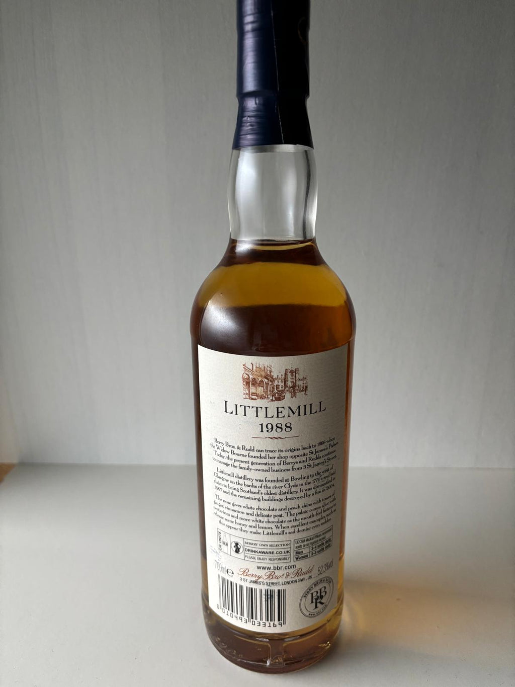 Littlemill 1988 Berry Bros. & Rudd – Single Cask 32 Lowland Single Malt Scotch Whisky - Ahr Valley Whisky Cask Selection