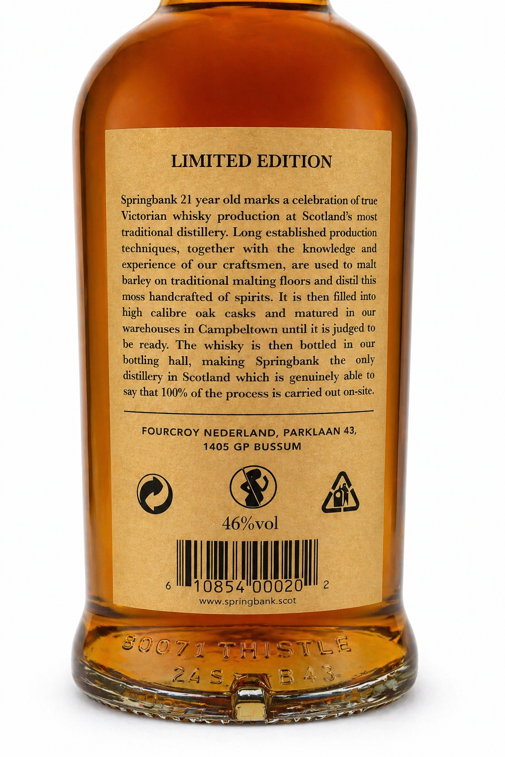 Springbank 21 Jahre Limited Edition Campbeltown Single Malt Scotch Whisky 46% 0,7L