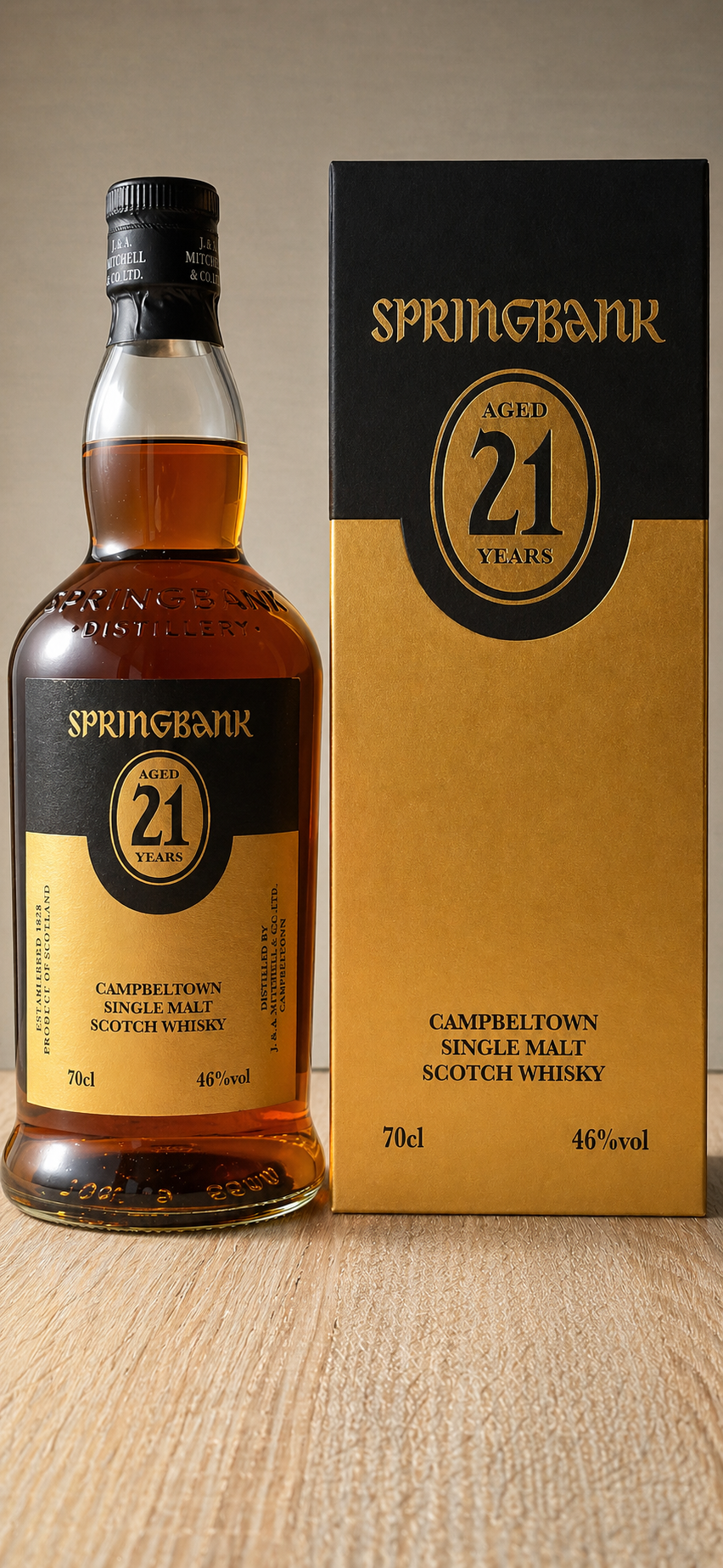 Springbank 21 Jahre Limited Edition Campbeltown Single Malt Scotch Whisky 46% 0,7L