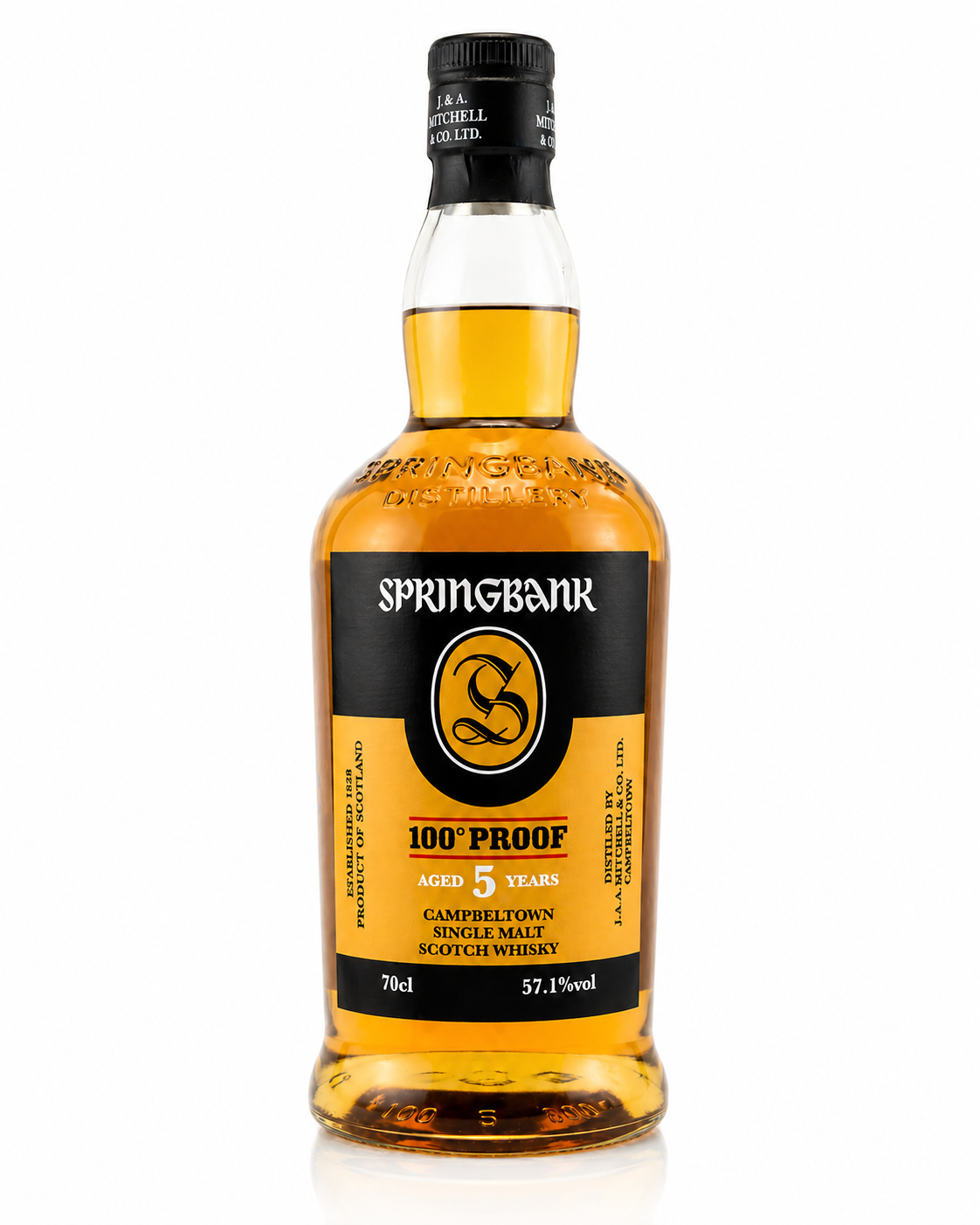 Springbank 100 Proof 5 Years – Campbeltown Single Malt Scotch Whisky 57,1% Vol.
