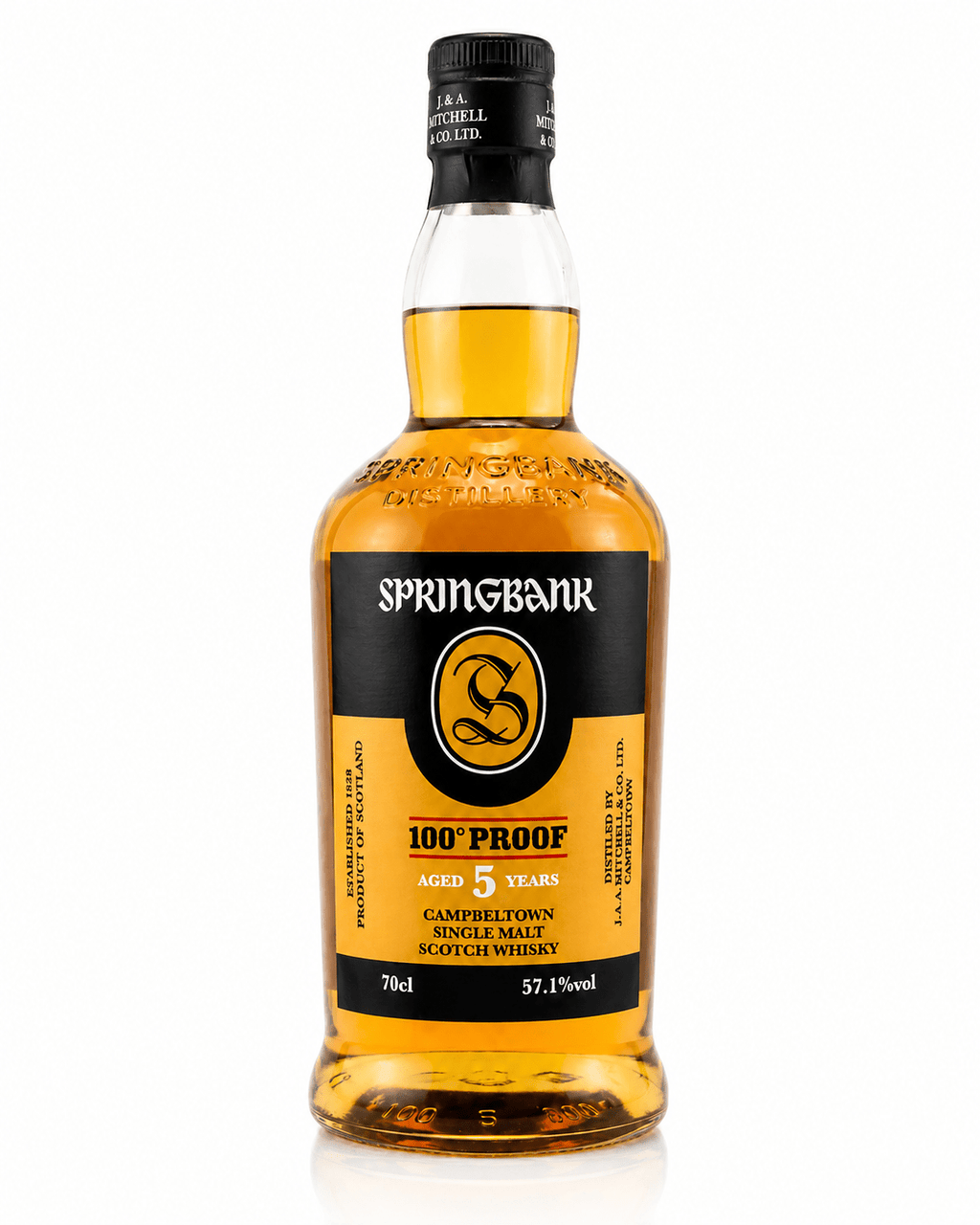 Springbank 100 Proof 5 Years – Campbeltown Single Malt Scotch Whisky 57,1% Vol. - Ahr Valley Whisky Cask Selection