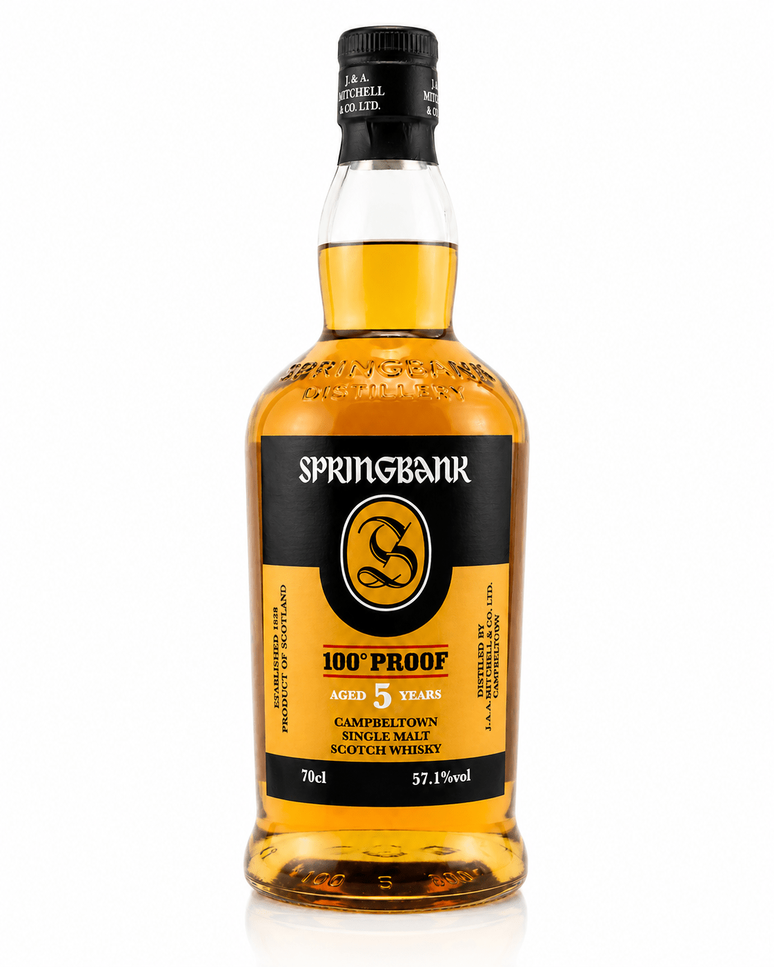 Springbank 100 Proof 5 Years – Campbeltown Single Malt Scotch Whisky 57,1% Vol. - Ahr Valley Whisky Cask Selection