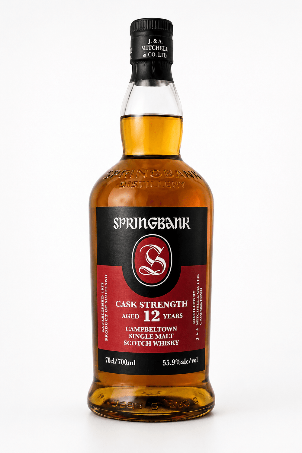 Springbank 12 Years Cask Strength Campbeltown Single Malt Scotch Whisky 55,9% Vol. - Ahr Valley Whisky Cask Selection