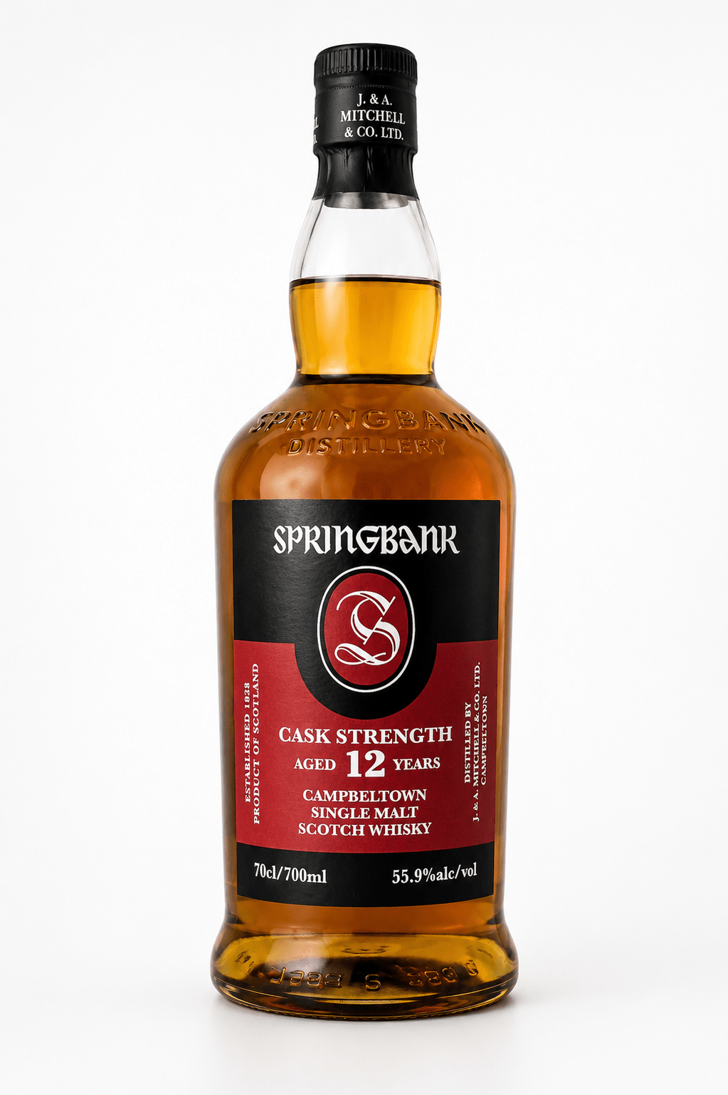 Springbank 12 Years Cask Strength Campbeltown Single Malt Scotch Whisky 55,9% Vol. - Ahr Valley Whisky Cask Selection