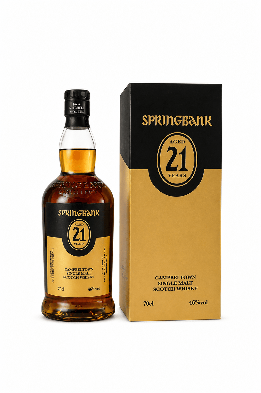 Springbank 21 Jahre Limited Edition Campbeltown Single Malt Scotch Whisky 46% 0,7L - Ahr Valley Whisky Cask Selection