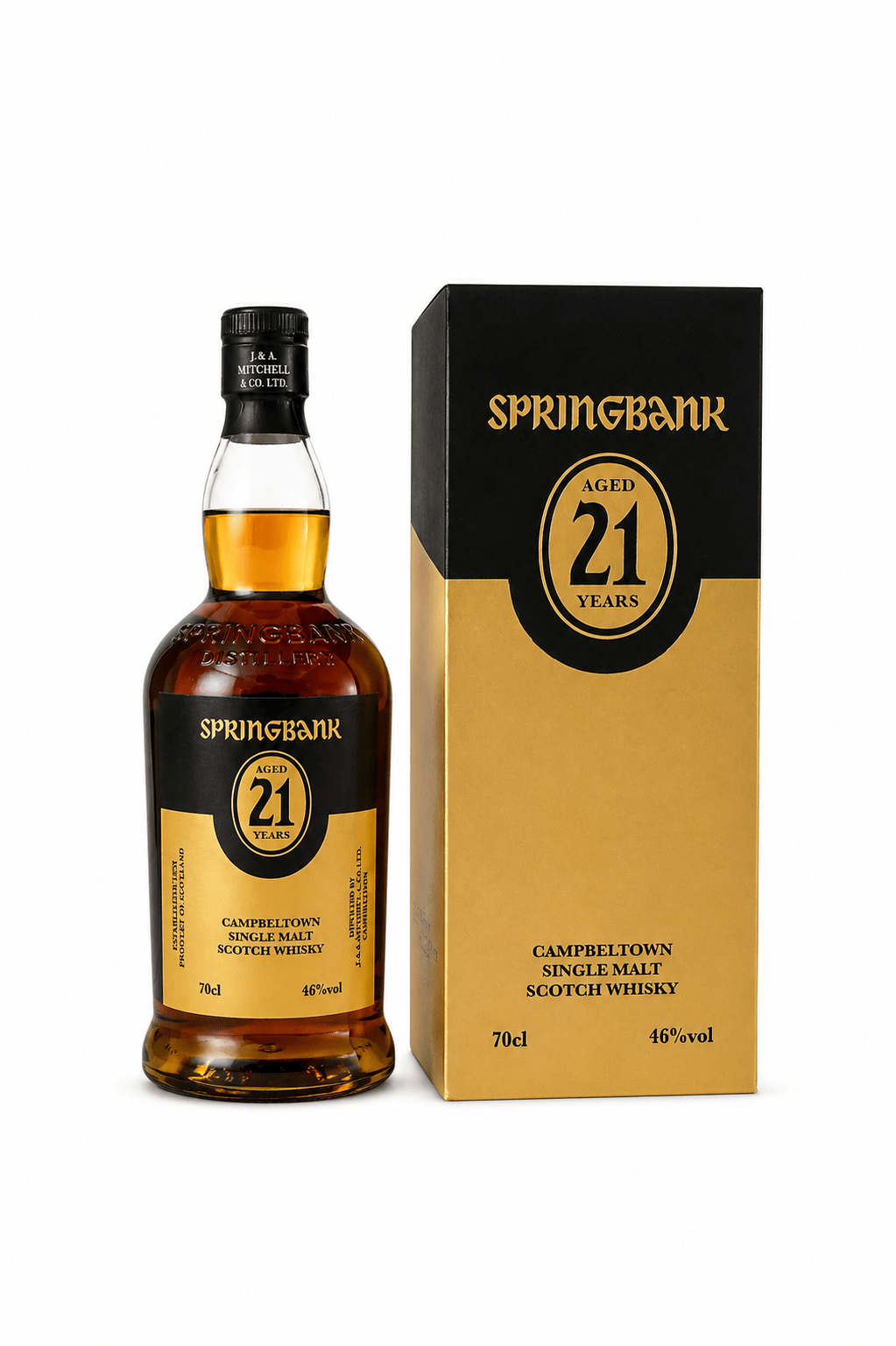 Springbank 21 Jahre Limited Edition Campbeltown Single Malt Scotch Whisky 46% 0,7L - Ahr Valley Whisky Cask Selection