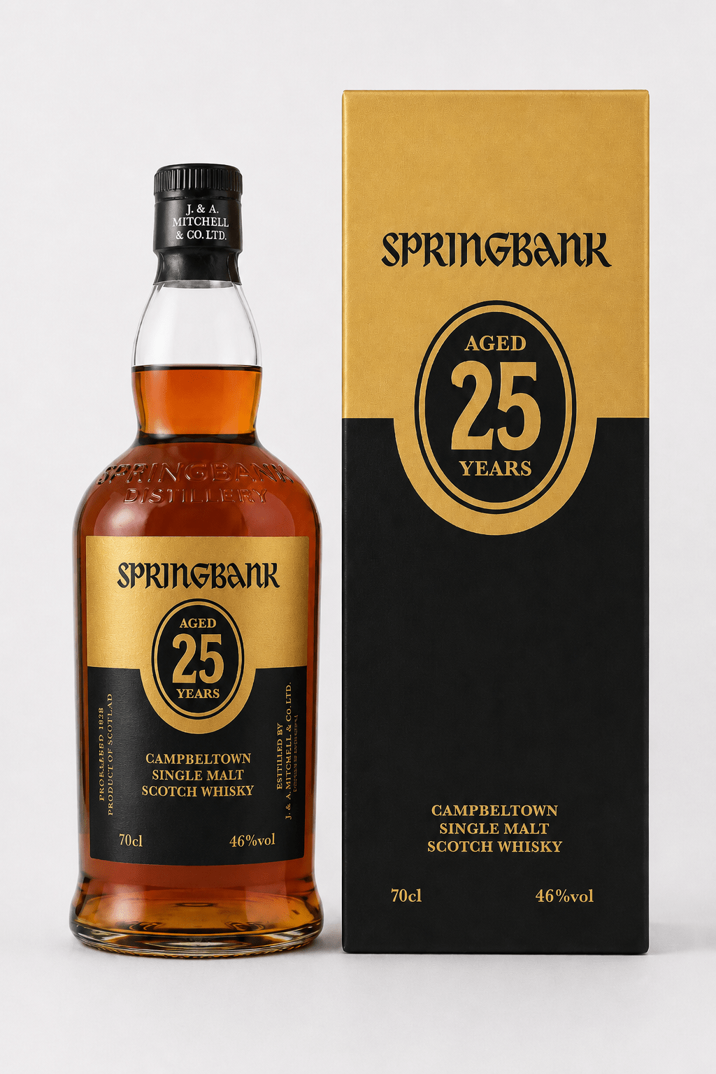 Springbank 25 Years Campbeltown Single Malt Scotch Whisky 46% Vol. - Ahr Valley Whisky Cask Selection